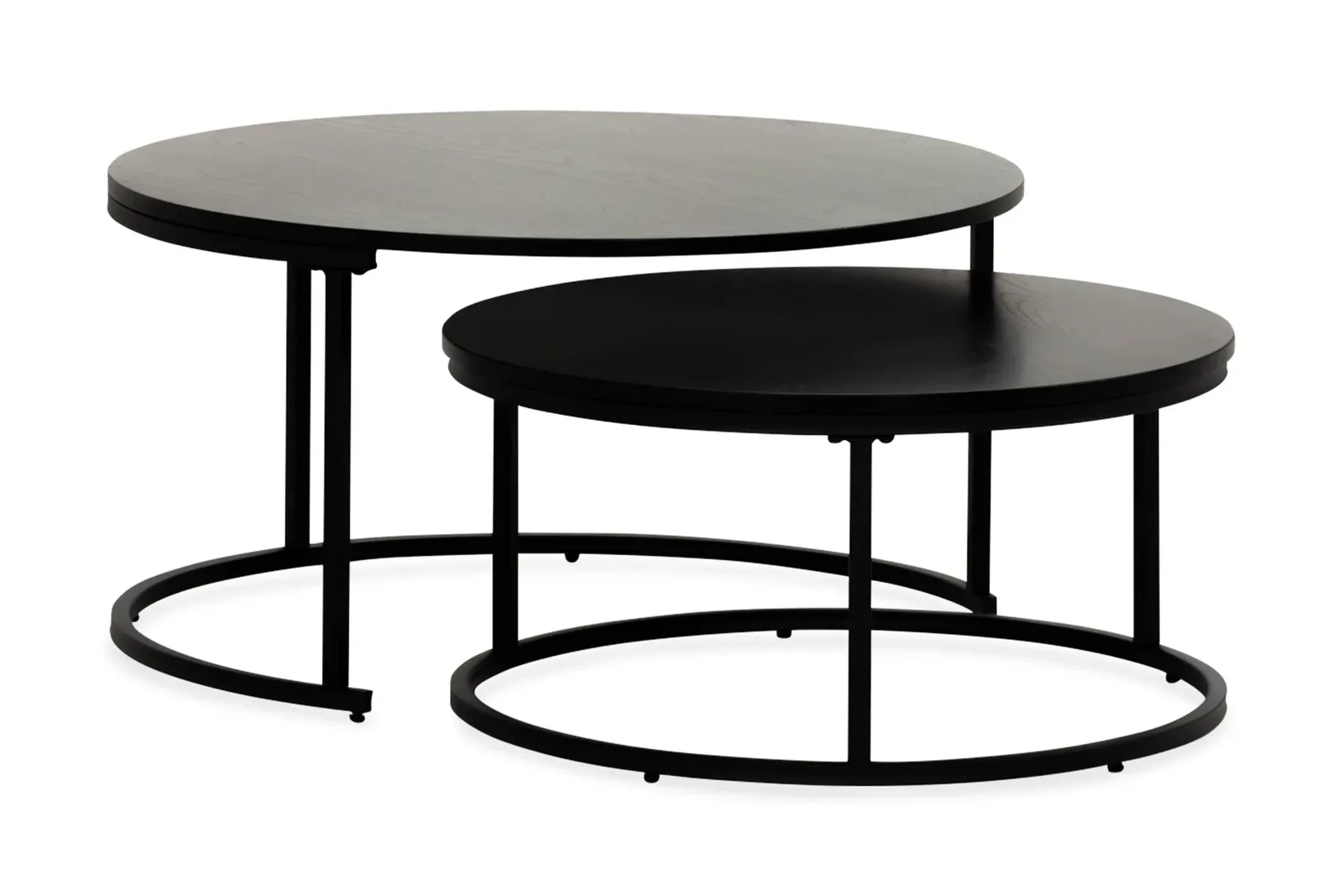 Basic Home Thyra satsbord Ø90/75 cm, svart