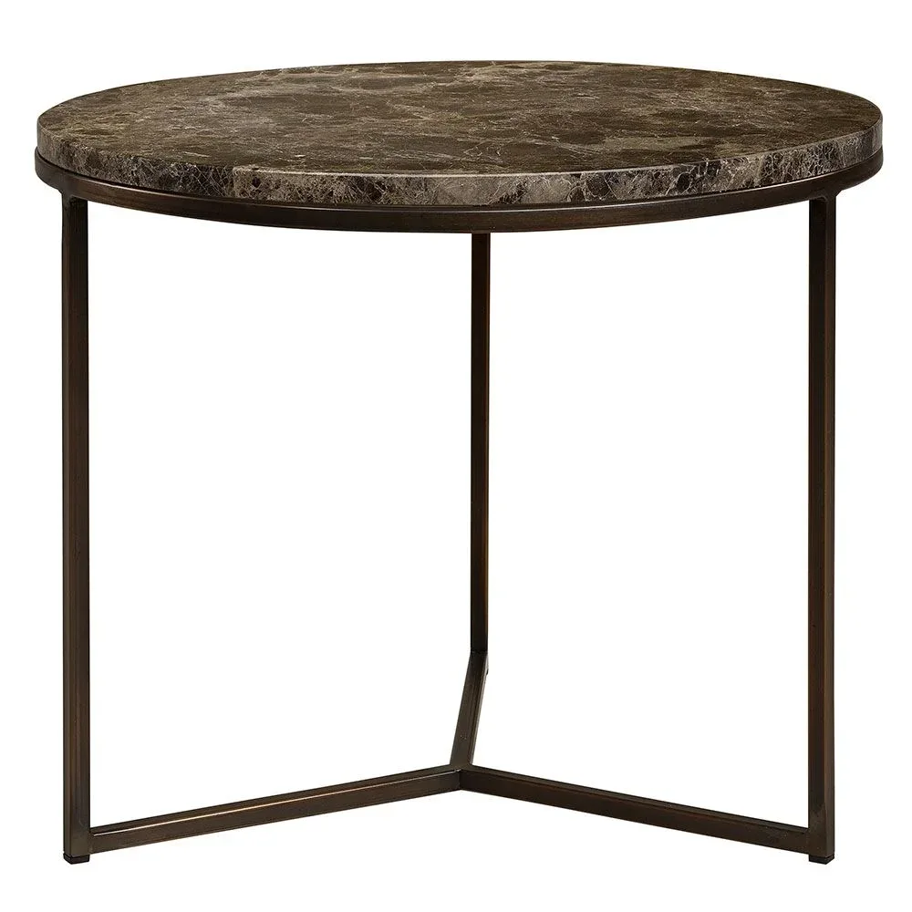 Artwood Cedes marmorsoffbord Ø60 × H50 cm, brunt